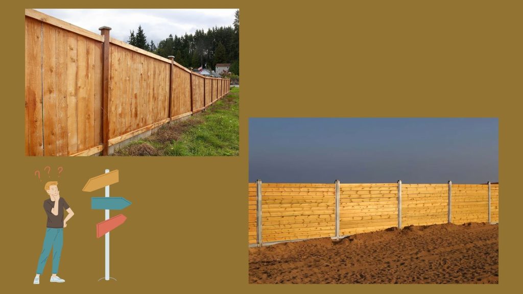 Horizontal wood privacy fence installed in Danbury CT backyard